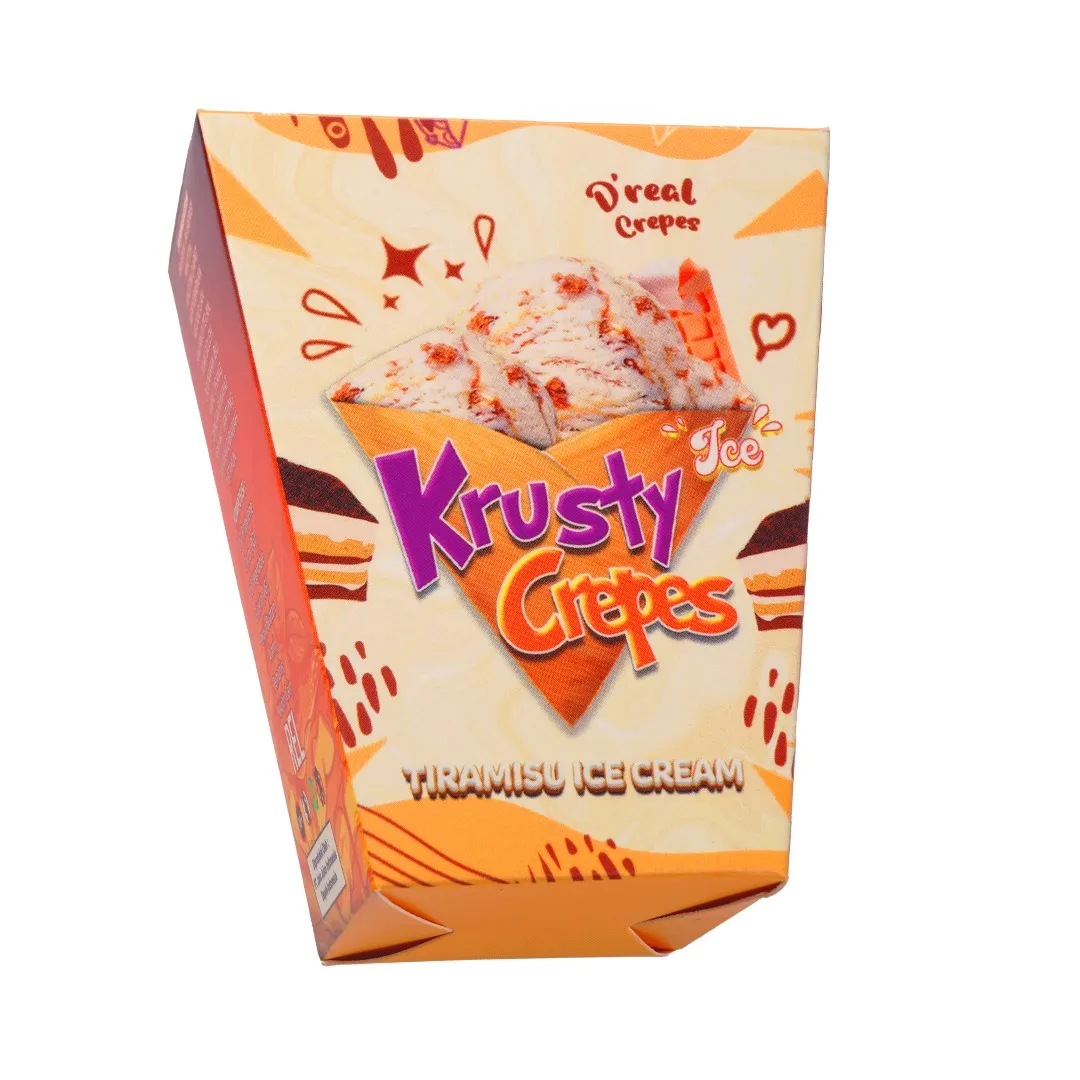 Krusty Crepes V8 Tiramisu Ice Cream Krusty Crepes V8 Tiramisu Ice Cream